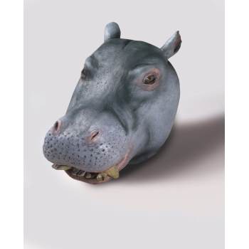 DELUXE LATEX ANIMAL MASK-HIPPO