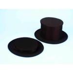 ADULT COLLAPSIBLE TOP HAT-BLAK