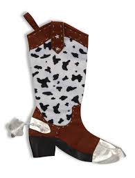 ADULT-COWBOY BOOT COVERS-B/W