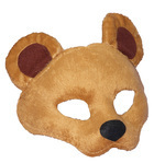 ANIMAL MASK-BEAR W/ELASTIC