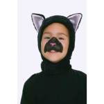 CHILD ANIMAL HOOD&amp;NOSE-BLK CAT