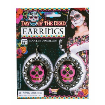 DAY OF THE DEAD SKULL EARRINGS