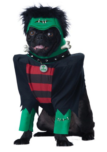 FRANKENPUP DOG COSTUME BLACK/GREEN L