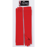 GLOVES-LONG NYLON RED