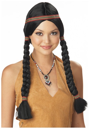 INDIAN MAIDEN WIG BLACK ACC