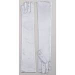 LONG SATIN DRESS GLOVES-WHITE