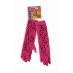 NEON LACE GLOVES-PINK