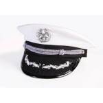 OFFICERS HAT-WHITE