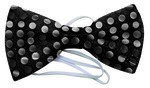 SEQUIN BOW TIE- BLACK