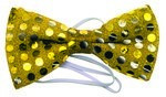 SEQUIN BOW TIE GOLD