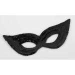 SEQUIN EYE MASK-BLACK