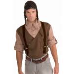 STEAMPUNK SUSPENDERS-DK BROWN