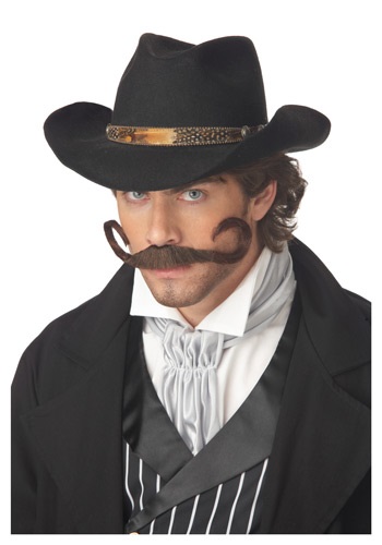 THE GUNSLINGER MOUSTACHE BROWN ACC